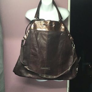 BCBG leather tote bag